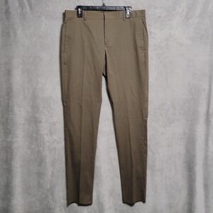 PT Torino Epsilon Pants Mens 50 IT 34x34 Brown Stretch Dress Trousers Italy Made